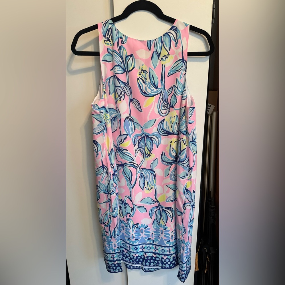 Lilly Pulitzer, Jackie silk shift dress, size med, sweet pea pink, NWT